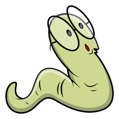 Bookworm - Vector Illustrations