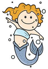 Little Mermaid - Vector Illustrations