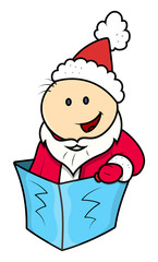 Kids in Santa Dress - Vector Illustrations