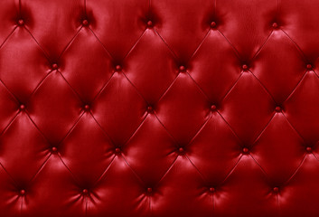 red sofa leather background