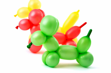 Toy of balloons isolated