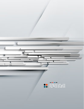 Vector 3d paper lines modern design