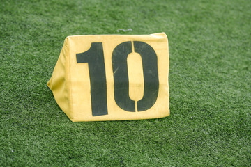 10 Yard Line on American Football Field