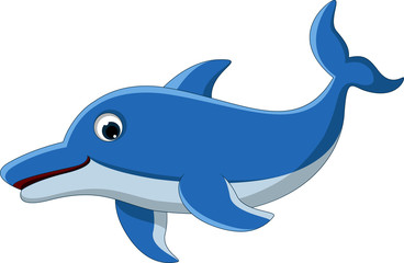 cute dolphin cartoon
