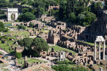 Panoramic view of Rome