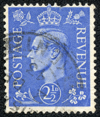 Stamp showing Portrait of King George VI