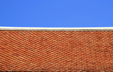 Golden peak of temple roof,Laos