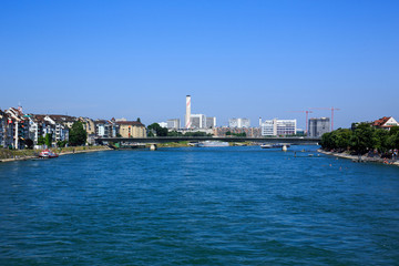 Fototapeta premium The Rhine in Basel, Switzerland