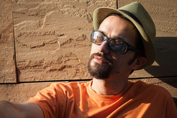 Portrait of a handsome young man