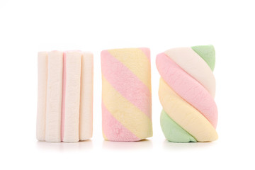 Marshmallows. Different color. Close up.