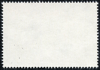 post stamps reverse side isolated on black