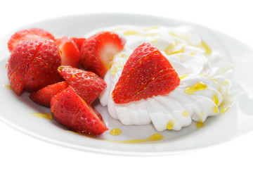Meringue and Strawberry