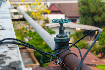 Rusty Water Pipe with Valve