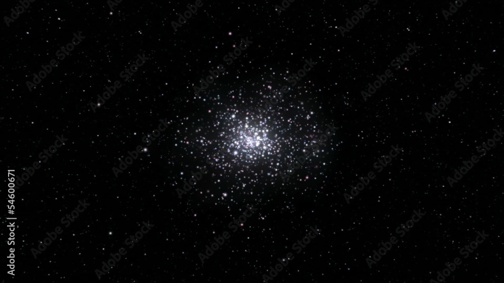Wall mural star cluster seamless loop