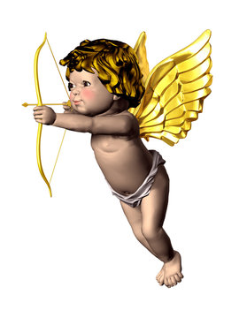 eros cupid with bow and arrow