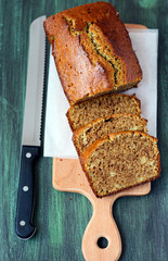 Green tea loaf cake