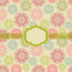 Beautiful colorful seamless lace background vector