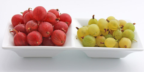 Bols de groseilles maquereaux