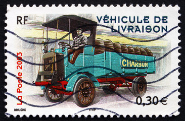 Postage stamp France 2003 1910 Berliet 22hp Type M Delivery Truc