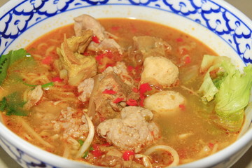 Spicy noodle, Thai food
