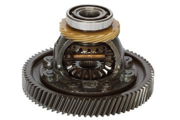 Differential of the gearbox, isolated on white background