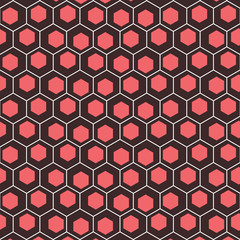 hexagonal background vector