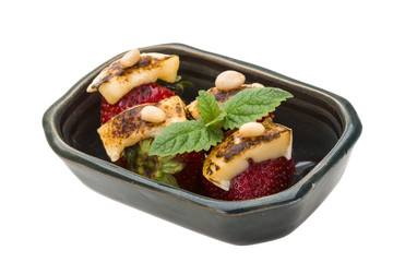 Strawberry with cheese