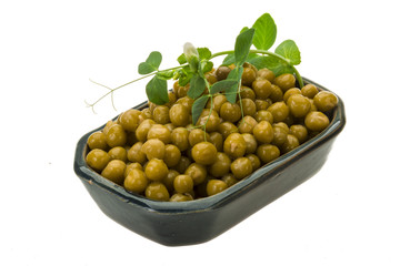 Marinated green peas