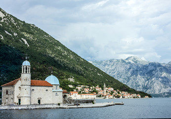Benedictine monastery in Perast, Kotor bay, Montenegro.