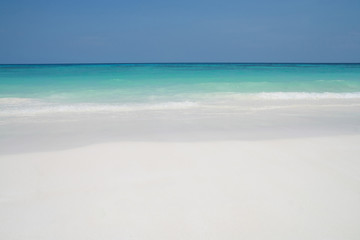 Fototapeta na wymiar white sand beach, Tachai island, Similan island group, Phang nga