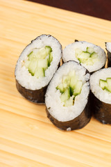 sushi with cucumber
