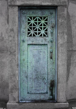 Old Ionized Copper Door