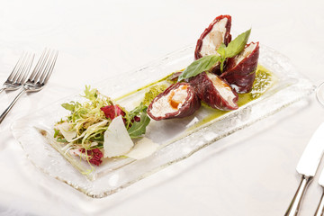 Beef Roll with cheese