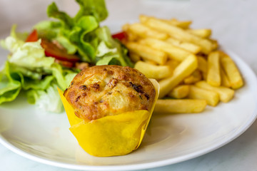 cheese bacon muffin