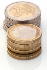 piles of euros