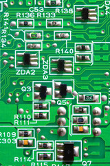 Texture, Green circuit board