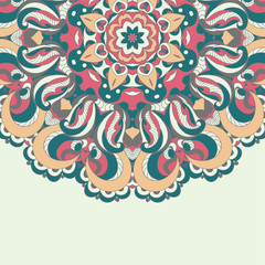 Beautiful arabesque lace pattern background vector