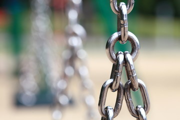 steel metal chain links segment