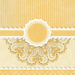 Beautiful lace pattern background vector