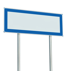 Obraz premium Information Road Sign Isolated, Blank Empty Signpost Copy Space
