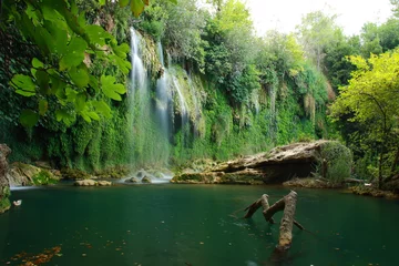 Zelfklevend Fotobehang waterfall view in kursunlu antalya © melih