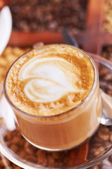 Mocha in glass