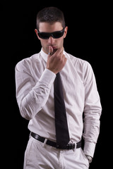 Obraz premium young man with white suit