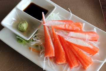 Crab stick, ready to eat japanese food