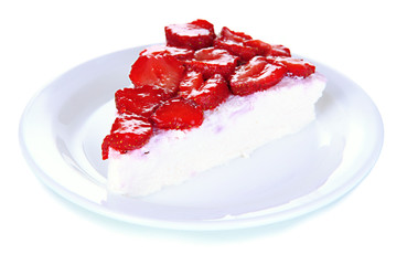 Cheesecake with fresh strawberry