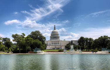 Panoramic view of the Capitol building in Washington, DC