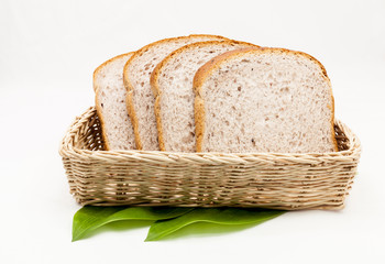 Breakfast consisting of toasted bread.