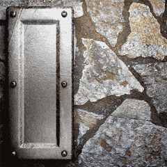 metal and stone background