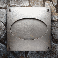 metal and stone background