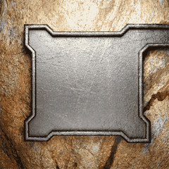 metal and stone background